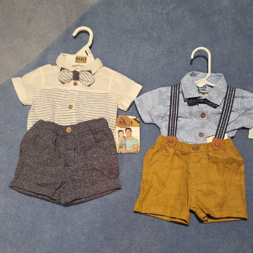 Mario Lopez 3 Piece, Little Lad 4 Piece. Baby Boy 0-3 Month